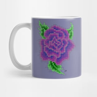 8 bit Purple Rose Mug